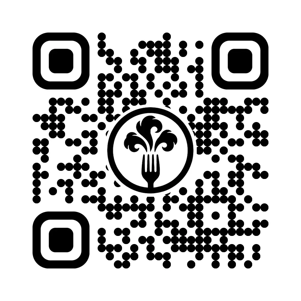 SupraMeal QR code on a restaurant table for contactless ordering